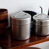 Kobo Aizawa Stainless Steel Coffee Canister Small Size Coffee Canister