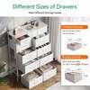 AODK Dresser with Charging Station, 52 Inches Tall Dresser for