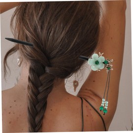 minkissy Wooden Hairpin Hairpin Hairstyles Accessories Wooden Hair Stick Vintage Hair Chopstick Fringe Hair Pin Vintage Style Hair Clasp Chinese Hair Fork Stick for Hair Tassel