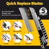 TECKWRAP Utility Knife, Retractable Box Cutter Heavy-Duty Knives for Cardboard,