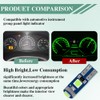 12PCS T5 LED Bulbs, 74 73 37 2721 Instrument Cluster