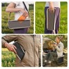 Soly Portable Folding Stool,14.2"Collapsible Camp Stool with Storage Pocket