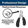 Toenail Clippers for Thick or Ingrown Toenails, Heavy-Duty Stainless Steel