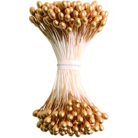 NBK S54-8 Flower Core for Tsumami Crafting, Pep, Oxidized Gold, Length: Approx. 1.8 inches (4.5 cm), 144 Pieces