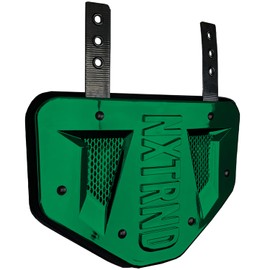 Nxtrnd Football Back Plate, Professional Football Backplates for Shoulder Pads, for Adult & Youth (Chrome Dark Green, Adult)