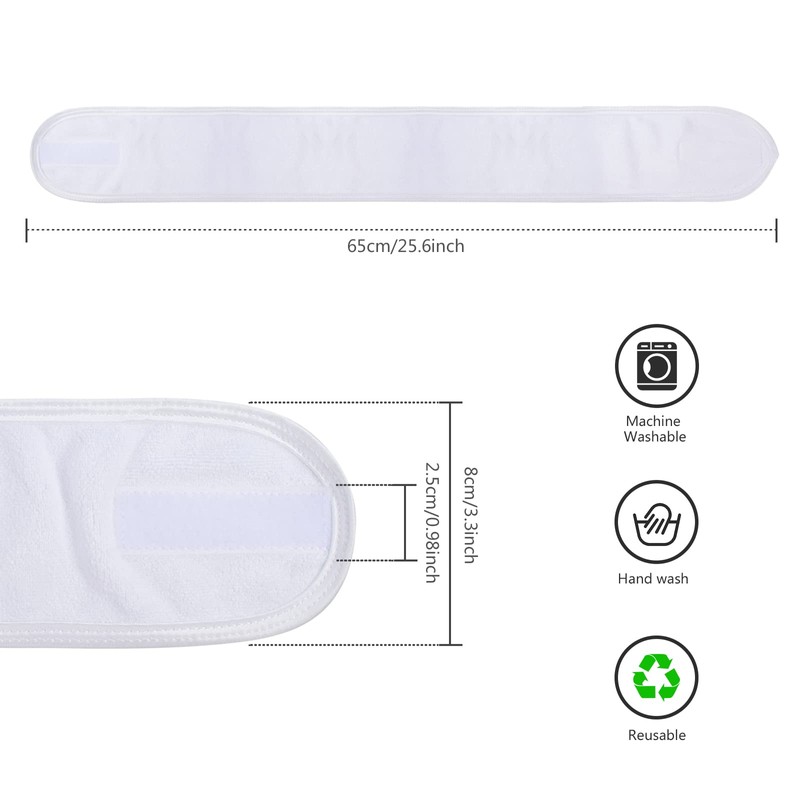KinHwa Headbands for Washing Face Non-slip Make-up Headwraps Adjustable Hair