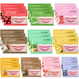 30 PCS Moisturizing Lip Mask .Crystal Lip Care Gel Pads Mask Bulk for Moisturizing & Reducing Wrinkle,Lip Patches Let Your Lip Smoothing,Exquisite.Remove Dead Skin Moisture Essence,Individual Packing