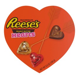 REESE'S Miniatures Milk Chocolate Peanut Butter Cups, Valentine's Candy Gift Box, 6.5 oz