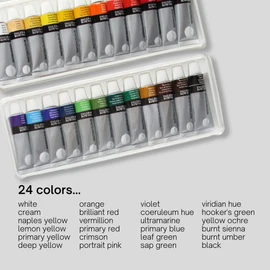 Daler Rowney- Daler Simply Watercolour Aquarelle Set 24 x 12ml Tubes