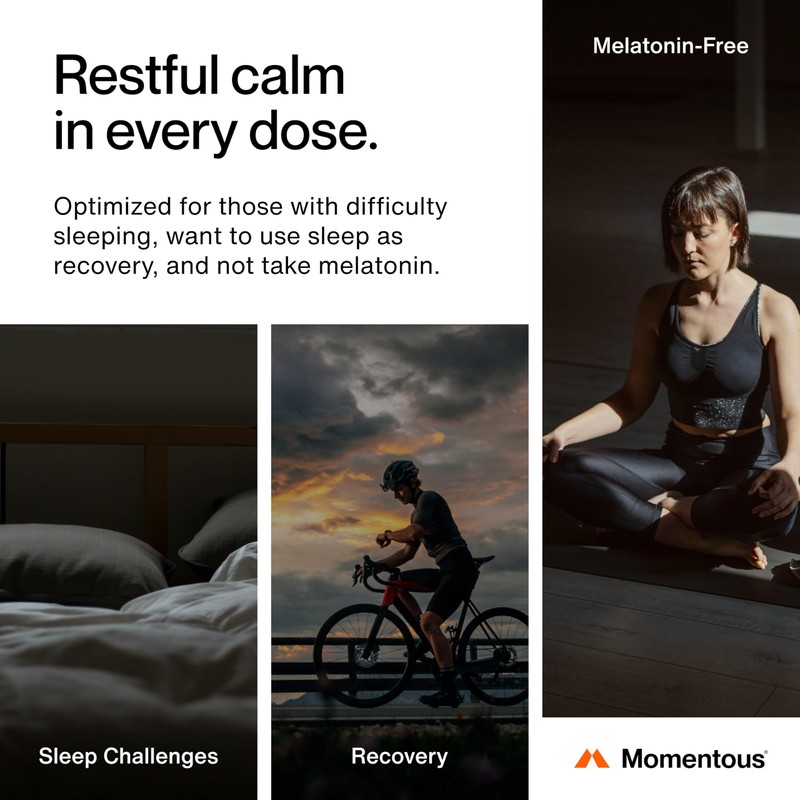 Momentous Nightly Sleep Pack - Magnesium L-Threonate, L-Theanine, and Apigenin