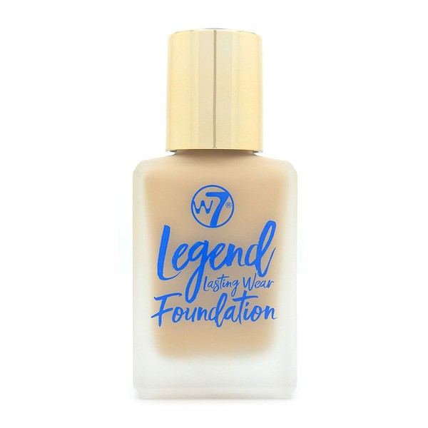 W7 | Legend Long-Lasting Liquid Foundation | Rich and Creamy Formula | Full Coverage with a Dewy Finish | Available in 4 Shades | Sand Beige | Cruelty Free, Vegan Makeup by W7 Cosmetics