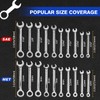 SPEEDWOX Mini Wrench Set Metric SAE Ignition Wrench Sets Open