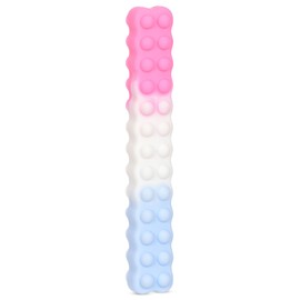iscream Fidget Fun 10" 3D Popper Bar for Calm and Focus - Pink and Blue Ombre