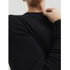JACK & JONES Men's Jjeemil Knit Crew Neck Noos, black,