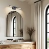 Litaddscen 24 Inch Black LED Bar Bathroom Vanity Light,360° Rotatable