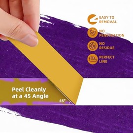TYI Orange Masking Tape - 1 Inch x 55 Yards - Premium Painter's Tape for Clean Lines, Easy Removal, High Visibility, and Multi-Surface Use - Ideal for Painting, Crafting, and Automotive Detailing