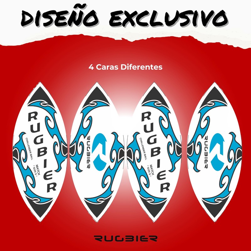 RUGBIER Professional Rugby Ball T5 Match - High End -