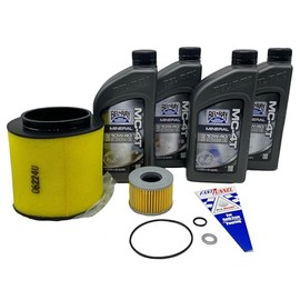 Complete Maintenance Oil Change Kit For Honda Pioneer 700 700-4 Big Red 700 MUV700 2009-2024 Includes Oil FIlter, Air FIlter, O-Rings, and Washer