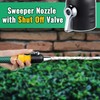 Feekoon Jet Nozzle with Shut Off, 3/4" GHT Sweeper Garden