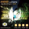 BERCOL Rechargeable LED Flashlights High Lumens, 990,000 Lumens Super Bright