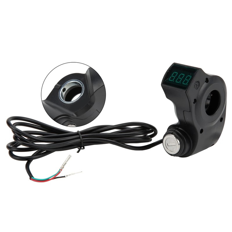 Electric Scooter Ignition Lock, One Button Start 3Pin Plug Design