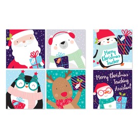 Christmas Cards - 30 Kids School Pack - Cute Characters