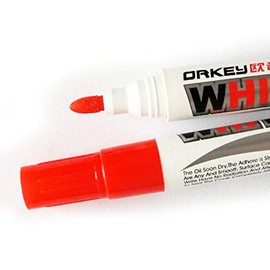 HAND ® OR-318 White Board Markers x2 - Bullet Point (Red)