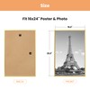 upsimples 16x24 Picture Frame Gold 3 Pack, Scratch-Proof Poster Frames