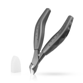 Nagelhautzange Schwarz Nagelschere Fussnägel Nagelhautentferner 5mm Profi Nagelzange Professionelle Maniküre Werkzeuge Nagelhautschneider mit Gummigriff