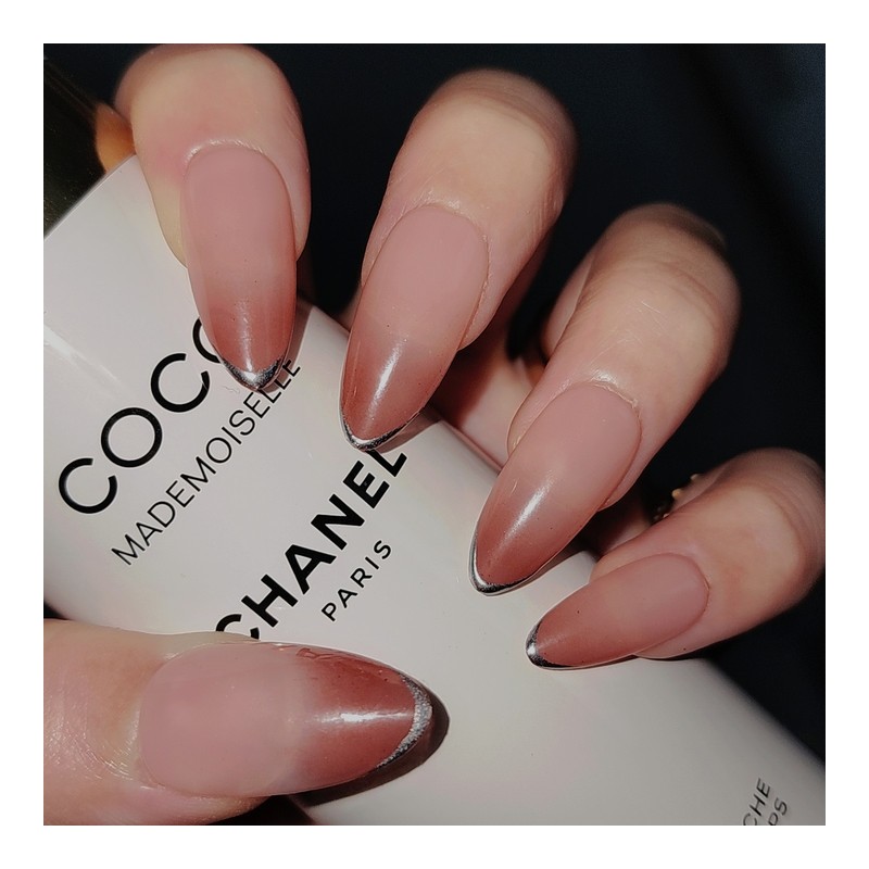 Mocha Glaze [Handmade Nail Tips] - Long Oval / 모카