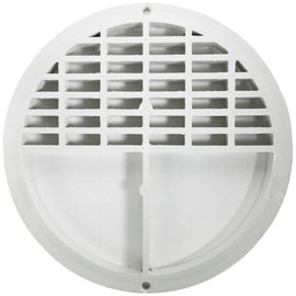 Plastic Oddities Bathroom Drain Grate PDSG50 - Half Grate, Plastic Drain Cover - 12 x 12 In.