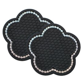 EIHI Pack of 2 Car Accessories Interior Car Accessories Interior Women Car Drink Holder Coaster Universal Car Drink Holder Insert Non-Slip Car Coaster for Coffee Cups