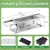 Small Barbecue Grill Outdoor Stainless Steel Grill Charcoal BBQ Grill