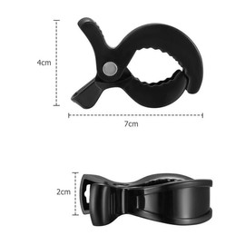 Pushchair Clips, Pack of 8 Clip for Attaching Toy Clips Pushchair Universal for Muslin Screeners Blankets Covers (Black)