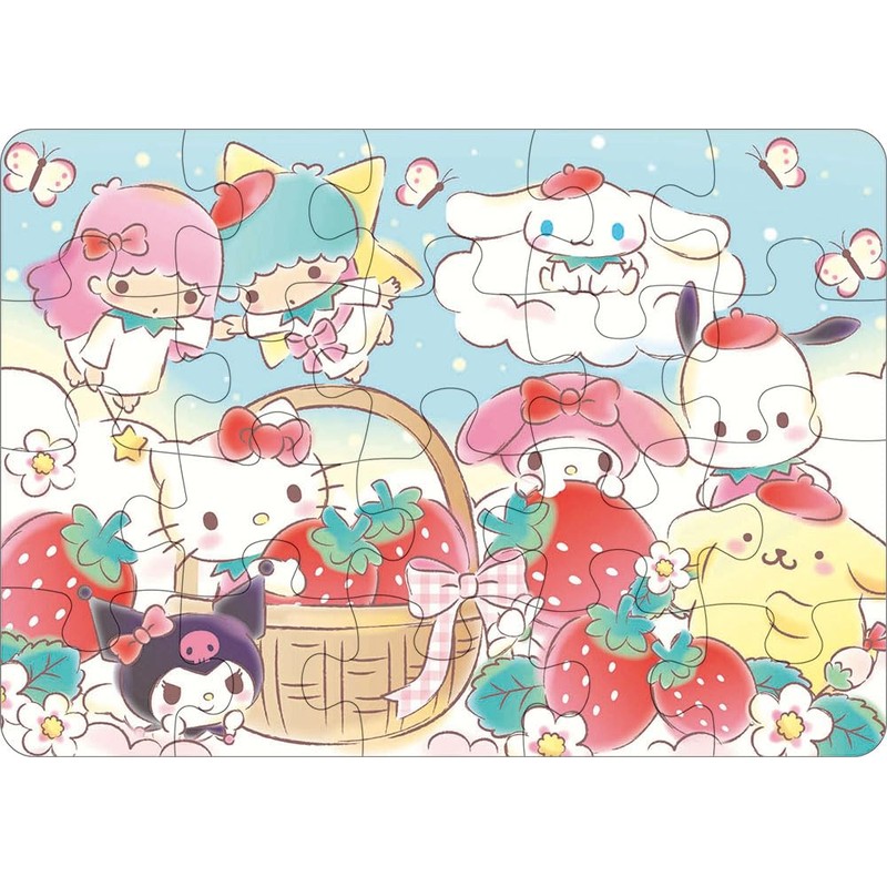 Beverly S5-004 Educational Puzzle, Sanrio Characters First Puzzle, 5 Pieces