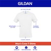 Gildan Men's Crew T-Shirts, Multipack, Style G1100, Black (6-Pack), Small
