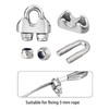 Wire Rope Clip M3 Cable Clamps (12 PCS) 304 Stainless