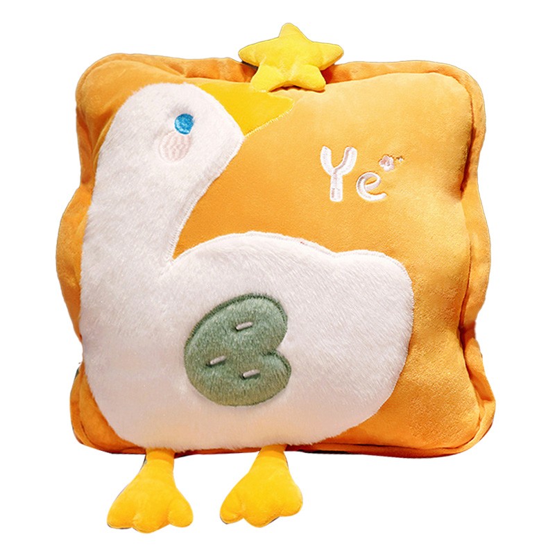 Travel Blanket and Pillow Set Multifunctional Plush Cute Animal Hand