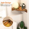 Fun Memories Corner Shelf Wall Mount, Wood Floating Corner Shelves,