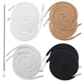 YAPKOLV 8 Jogging Bottoms with Drawstring Set, Cotton Drawstrings, Metal Replacement Bands for Hoodies, Jogging Bottoms, Sweatshirts, Jackets