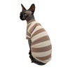 Sphynx Cat Clothes Shirts for Hairless Cat, Wide Stripe Cats
