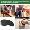 X AUTOHAUX Sandpaper Hook & Loop Sanding Sheets 125x125mm Black