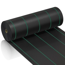 mychoiii 6ft x 300ft Weed Barrier Landscape Fabric Heavy Duty Premium 3.5oz PP Ground Cover Weed Barrier Weed Blocker Fabric Commercial Grade Underlayment Geotextile Fabric for Construction Projects