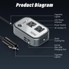 200W Car Power Inverter, FOVAL 12V DC to 110V AC