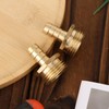 BOXOB 2pcs Solid Brass 1/2" PEX Barb to 3/4" GHT