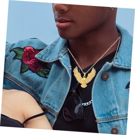 COLLBATH Unique Mens Eagle Pendant Necklace Fashion for Men Mens Chain Necklace Sturdy Alloy Necklaces for Men