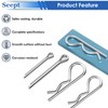 200Pcs 304 Stainless Steel Cotter Pins Assortment Kit - Hitch