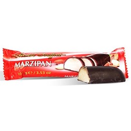 German Marzipan bar with dark chocolate 100g (6 pcs)