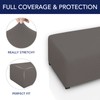 PureFit - Funda otomana rectangular súper elástica para taburete de