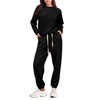 PRETTYGARDEN Women's 2 Piece Tracksuit Outfits Casual Long Sleeve Top